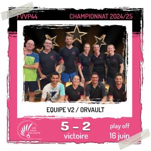 Play Off de la V2 : Vigneux contre Orvault (victoire)